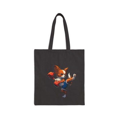 Canvas Tote - Mighty Muay Thai Mutt