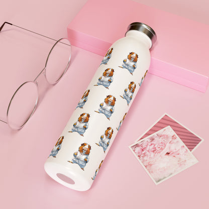 Water Bottle - Guinea Pig in Gi Pattern