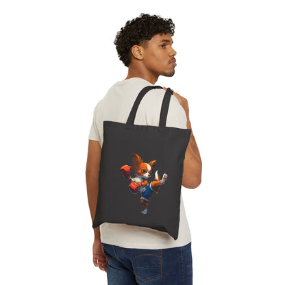 Canvas Tote - Mighty Muay Thai Mutt