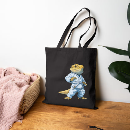 Canvas Tote - Bearded Dragon in Gi